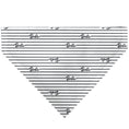 Load image into Gallery viewer, Pet Bandana - BARBIE Script Stripe White/Black