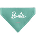 Load image into Gallery viewer, Pet Bandana - BARBIE Paw Print Icons and Script Blue/Multi Pastel