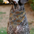Load image into Gallery viewer, Pet Bandana - Barbie KEN Text Logo and Icons Brown/Multi Color