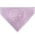 Load image into Gallery viewer, Pet Bandana - BARBIE Heart Text Logo Plaid Pinks
