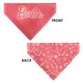 Load image into Gallery viewer, Pet Bandana - Malibu Beach BARBIE Script and Icons Collage Pinks
