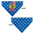 Load image into Gallery viewer, Pet Bandana - Bandana BETTY BOOP Americana Soldier Salute Pose Logo and Stars Blue/White