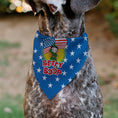 Load image into Gallery viewer, Pet Bandana - Bandana BETTY BOOP Americana Soldier Salute Pose Logo and Stars Blue/White