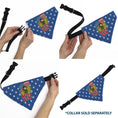 Load image into Gallery viewer, Pet Bandana - Bandana BETTY BOOP Americana Soldier Salute Pose Logo and Stars Blue/White
