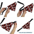 Load image into Gallery viewer, Pet Bandana - Betty Boop LOVE Text and Face Red/Black/White