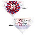Load image into Gallery viewer, Pet Bandana - Betty Boop Americana Leg Kick Pose White/Red/Blue