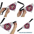 Load image into Gallery viewer, Pet Bandana - Betty Boop Americana Leg Kick Pose White/Red/Blue