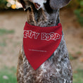 Load image into Gallery viewer, Pet Bandana - Betty Boop USA Heart Pose and Stars White/Red