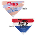 Load image into Gallery viewer, Pet Bandana - Betty Boop RED WHITE & BOOP Stripes Pose White/Red/Blue