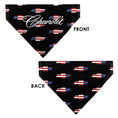 Load image into Gallery viewer, Pet Bandana - CHEVROLET Script and Americana Bowtie Repeat Black