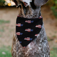 Load image into Gallery viewer, Pet Bandana - CHEVROLET Script and Americana Bowtie Repeat Black