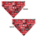 Load image into Gallery viewer, Pet Bandana - Coca-Cola Holiday Sweater Collage Red/Black/White