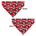 Load image into Gallery viewer, Pet Bandana - Coca-Cola Santa Claus Holiday Poses Stacked Red