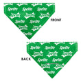 Load image into Gallery viewer, Pet Bandana - SPRITE Logo Repeat Green/White