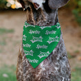 Load image into Gallery viewer, Pet Bandana - SPRITE Logo Repeat Green/White