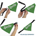Load image into Gallery viewer, Pet Bandana - SPRITE Text Logo Green/White