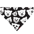 Load image into Gallery viewer, Pet Bandana - Coca-Cola Polar Bear Expressions Scattered Black/White