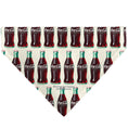 Load image into Gallery viewer, Pet Bandana - Coca-Cola Glass Bottles Collage White