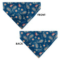 Load image into Gallery viewer, Pet Bandana - COCA-COLA Paisley Bottle Icons Scattered Blues/White/Red