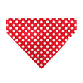 Load image into Gallery viewer, Pet Bandana - MINNIE MOUSE Autograph Script Polka Dot Red/White