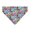 Load image into Gallery viewer, Pet Bandana - Disney Princess Pose and Quote Pop Art Blocks Multi Color