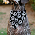 Load image into Gallery viewer, Pet Bandana - The Nightmare Before Christmas Jack Expressions Scattered Black/White