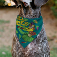 Load image into Gallery viewer, Pet Bandana - The Lion King Timon CHILL VIBES Hula Pose Blue/Multi Color