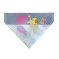 Load image into Gallery viewer, Pet Bandana - Lion King No Worries Silhouette Reflection Pose Blues/Pinks/Yellow
