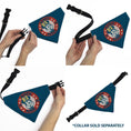 Load image into Gallery viewer, Pet Bandana - MINNIE MOUSE 1928 Dreamy Pose Blue/Red/White/Yellow