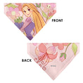 Load image into Gallery viewer, Pet Bandana - Tangled Rapunzel and Pascal Flowers Pose Pinks
