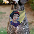 Load image into Gallery viewer, Pet Bandana - Snow White Smiling Face Pose Yellow
