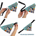 Load image into Gallery viewer, Pet Bandana - Snow White SWEET NATURED Pose Blue