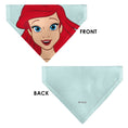 Load image into Gallery viewer, Pet Bandana - The Little Mermaid Ariel Face Close-Up Light Blue