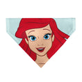 Load image into Gallery viewer, Pet Bandana - The Little Mermaid Ariel Face Close-Up Light Blue