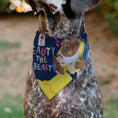 Load image into Gallery viewer, Pet Bandana - BEAUTY & THE BEAST Belle and Beast Dancing Pose Blue/Multi Color