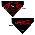 Load image into Gallery viewer, Pet Bandana - A Nightmare on Elm Street Freddy DREAM DEMON Pose Black/Red