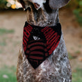 Load image into Gallery viewer, Pet Bandana - A Nightmare on Elm Street Freddy DREAM DEMON Pose Black/Red
