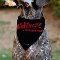 Load image into Gallery viewer, Pet Bandana - A Nightmare on Elm Street Freddy DREAM DEMON Pose Black/Red