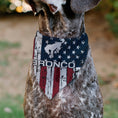 Load image into Gallery viewer, Pet Bandana - Ford BRONCO Americana Stars and Stripes Weathered Red/White/Blue