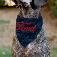 Load image into Gallery viewer, Pet Bandana - FORD Script Stacked Blues/Red