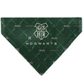 Load image into Gallery viewer, Pet Bandana - HOGWARTS MALFOY Monogram Icons Greens/White