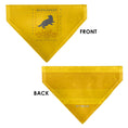 Load image into Gallery viewer, Pet Bandana - Harry Potter HUFFLEPUFF Traits Banner and Icons Yellows/Blue