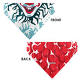 Load image into Gallery viewer, Pet Bandana - IT Pennywise Smile and Balloons White/Blues/Reds