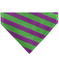 Load image into Gallery viewer, Pet Bandana - THE JOKER Title Logo and Stripe Green/Purple