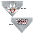Load image into Gallery viewer, Pet Bandana - LOONEY TUNES Bugs Bunny Face Close-Up Gray