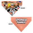 Load image into Gallery viewer, Pet Bandana - LOONEY TUNES Six Character Running Pose Pink