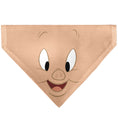 Load image into Gallery viewer, Pet Bandana - LOONEY TUNES Porky Pig Face Close-Up Peach