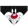 Load image into Gallery viewer, Pet Bandana - LOONEY TUNES Sylvester the Cat Face Close-Up Black