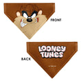 Load image into Gallery viewer, Pet Bandana - LOONEY TUNES Taz Tasmanian Devil Face Close-Up Brown