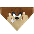 Load image into Gallery viewer, Pet Bandana - LOONEY TUNES Taz Tasmanian Devil Face Close-Up Brown